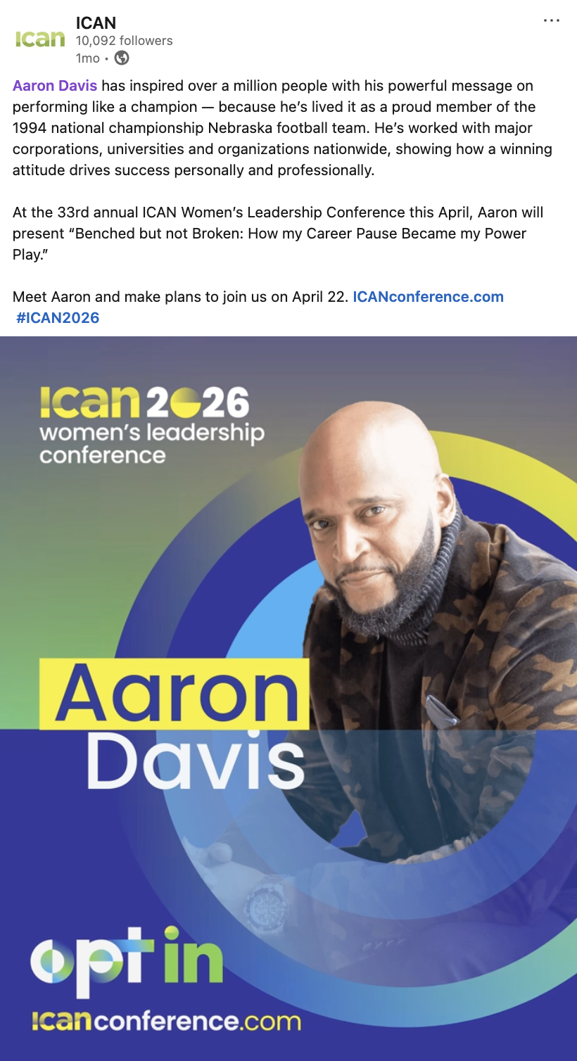 Thumbnail of Aaron Davis LinkedIn post