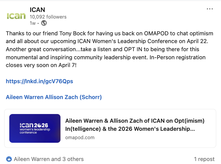 ICAN WLC OMAPOD post preview