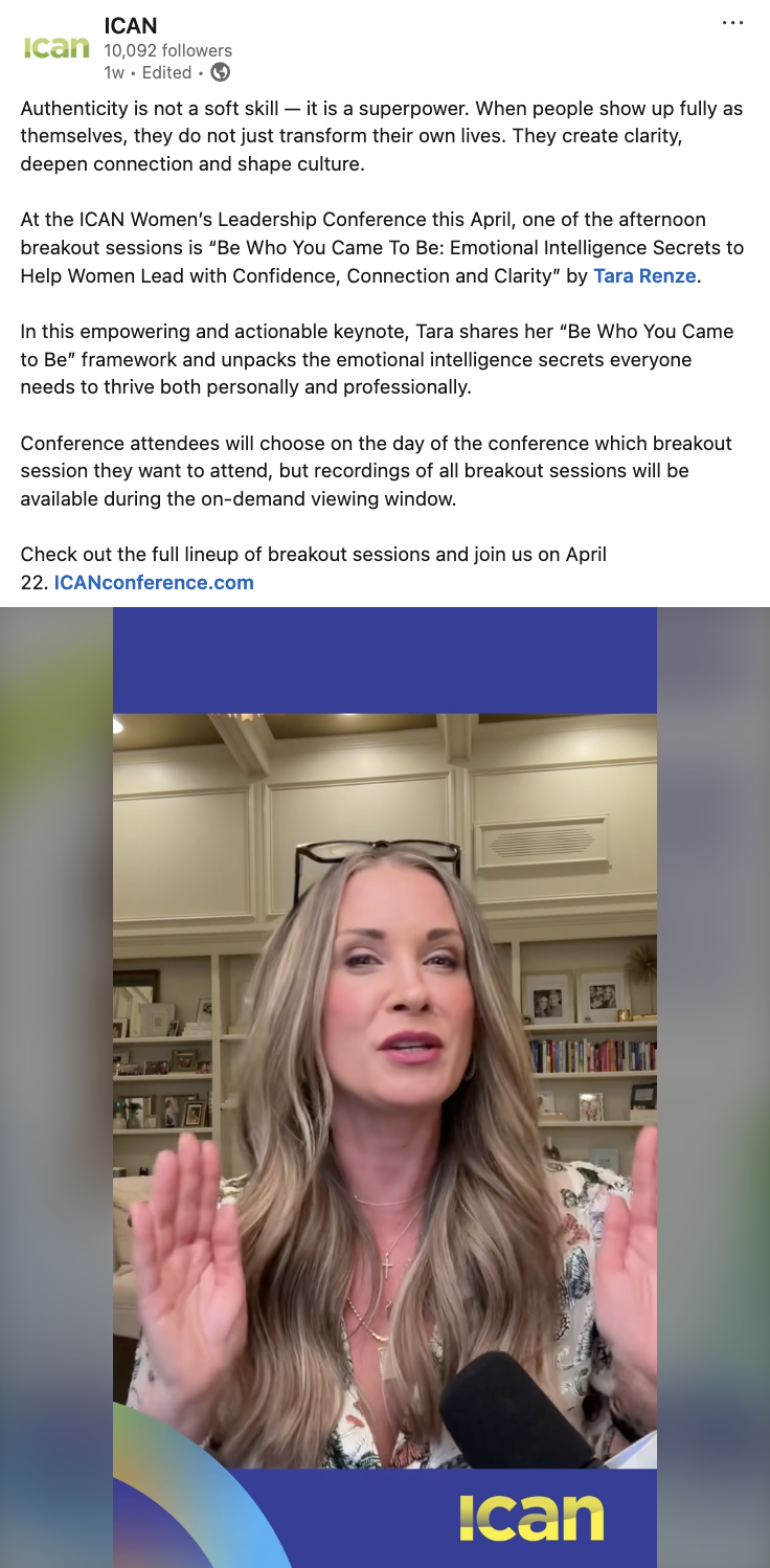 Thumbnail of Tara Renze LinkedIn post